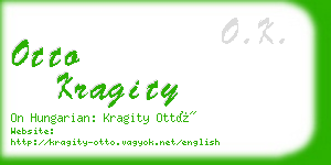 otto kragity business card